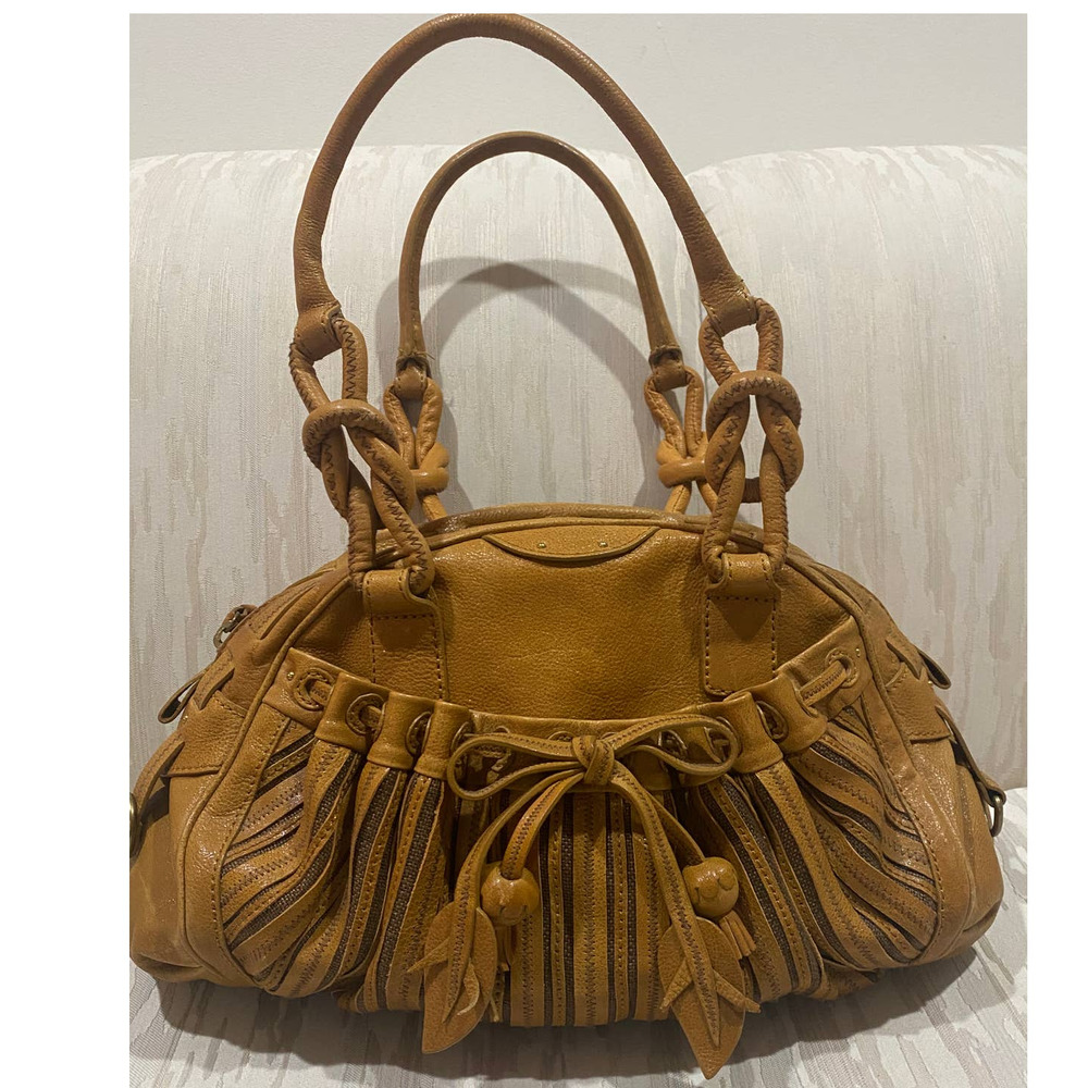 LOCKHEART by Brighton Designer Vintage Leather Saddle Bag Satchel